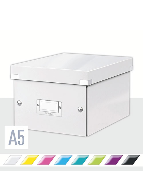 Leitz WOW C&S Küçük Boy Kutu  60430001 Metalik Beyaz