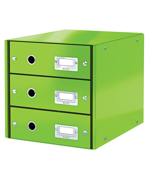 Leitz WOW C&S 3 Çekmeceli Evrak Rafı 60480054 Metalik Yeşil