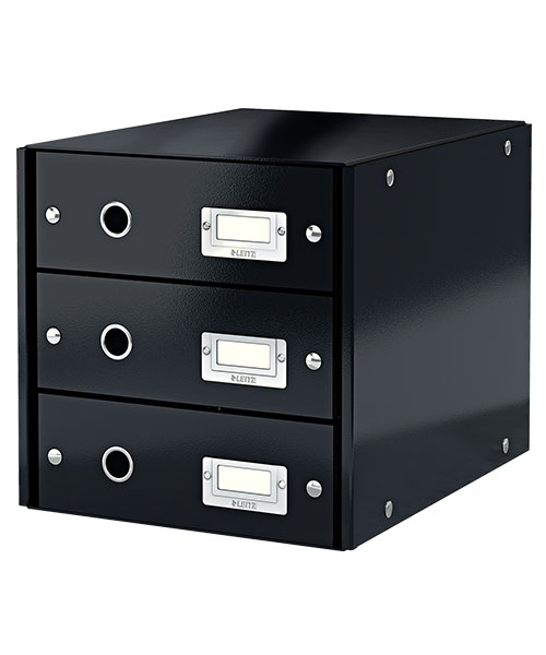 Leitz WOW C&S 3 Çekmeceli Evrak Rafı 60480095 Siyah
