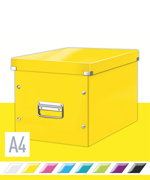 Leitz WOW C&S Kutu Küp Büyük Boy 61080016 Metalik Sarı