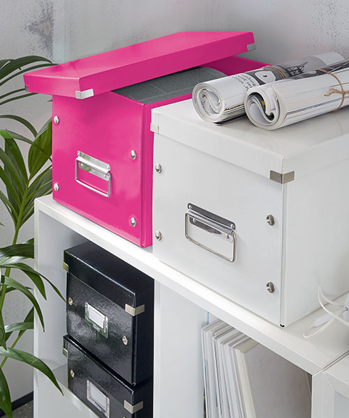 Leitz WOW C&S Kutu Küp Büyük Boy 61080023 Metalik Pembe