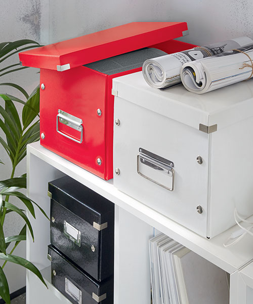 Leitz WOW C&S Kutu Küp Büyük Boy 61080026 Metalik Kırmızı