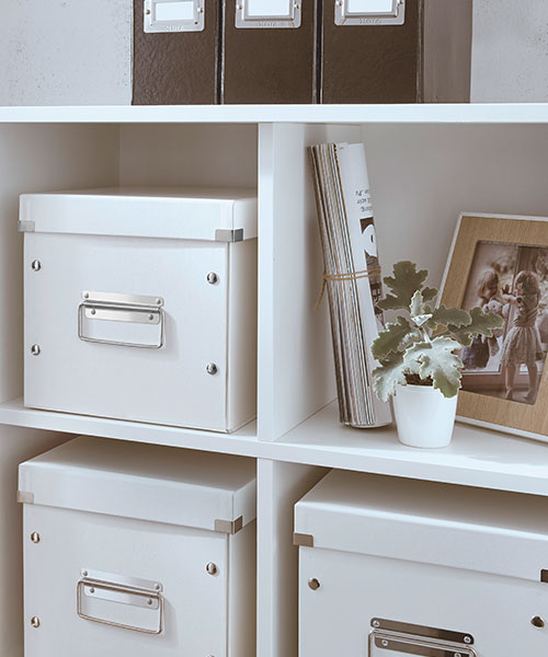 Leitz WOW C&S Kutu Küp Orta Boy 61090001 Metalik Beyaz