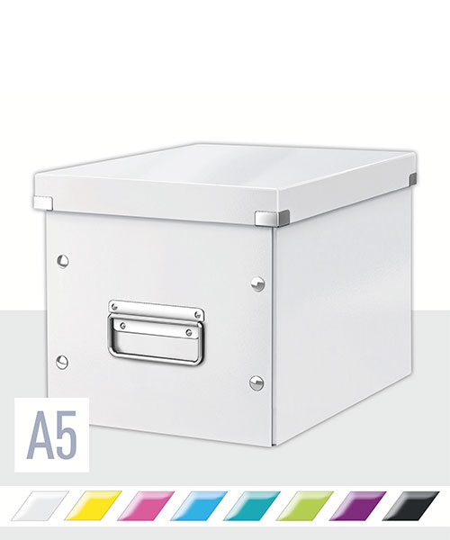 Leitz WOW C&S Kutu Küp Orta Boy 61090001 Metalik Beyaz