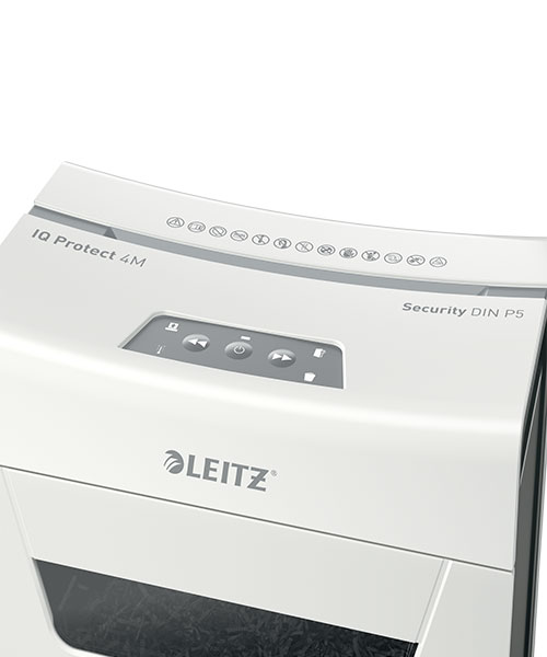 Leitz Iq Protect Evrak İmha Makinesi  4M P5 Eu Beyaz 80940000