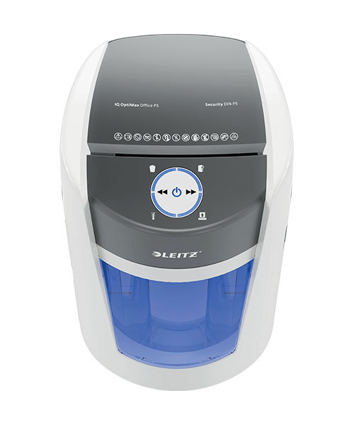 Leitz Iq Optimax Office Mikro Kesim Evrak İmha Makinesi P5 35L Beyaz 83600000