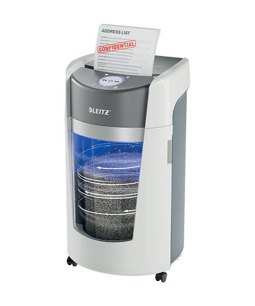 Leitz Iq Optimax Office Mikro Kesim Evrak İmha Makinesi P5 35L Beyaz 83600000