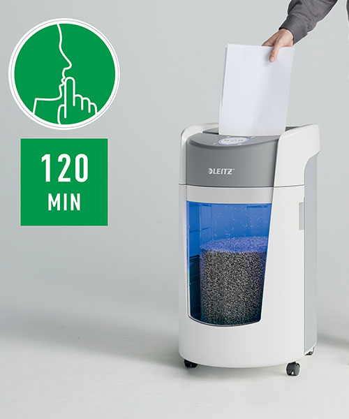 Leitz Iq Optimax Office Mikro Kesim Evrak İmha Makinesi P5 35L Beyaz 83600000