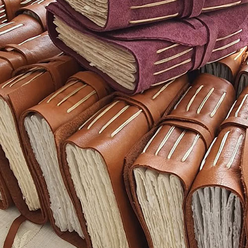Medeniyet Hamuru El Yapımı Deri Defter A5