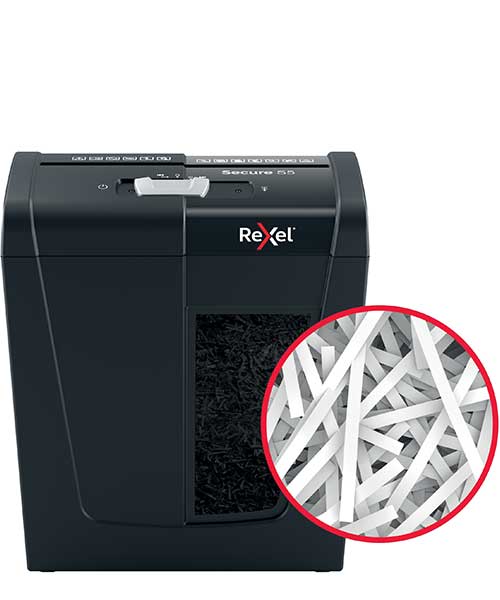 Rexel  Secure S5 Eu, Ev Tipi Evrak İmha Makinesi Siyah 2020121Eu