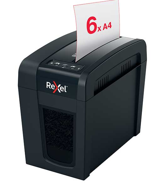 Rexel  Secure X6-Sl Eu, Ev Tipi Evrak İmha Makinesi Siyah 2020125Eu