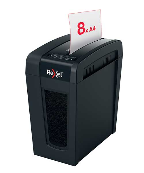 Rexel  Secure X8-Sl Eu, Ev Tipi Evrak İmha Makinesi Siyah 2020126Eu