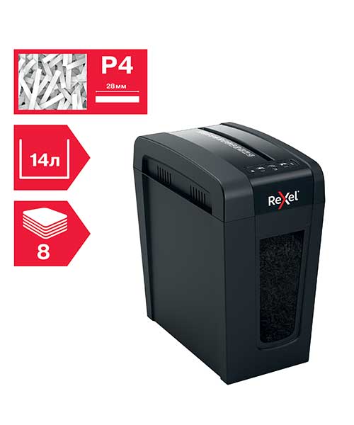 Rexel  Secure X8-Sl Eu, Ev Tipi Evrak İmha Makinesi Siyah 2020126Eu