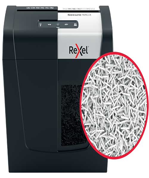 Rexel  Secure Mc3 Eu, Ev Tipi Evrak İmha Makinesi Siyah 2020128Eu
