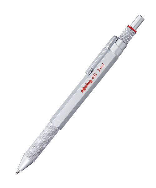 Rotring 600 Multipen Üç Fonksiyonlu Kalem Krom 2164109