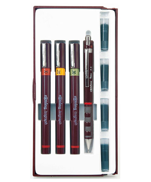 Rotring Isograph Set 0.2-0.3-0.5 +0.5 Tikky Junior S0699320