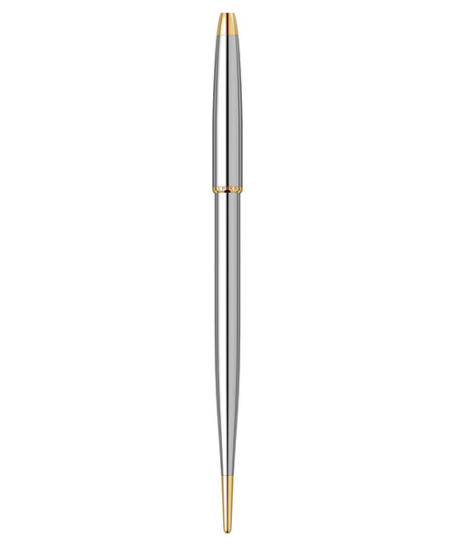 Scrikss 17 Silver Tükenmez Kalem Gold Krom