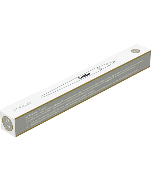 Scrikss 17 Silver Tükenmez Kalem Gold Krom