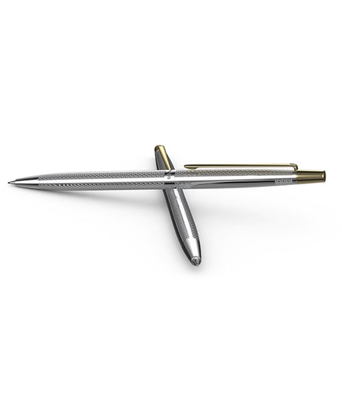 Scrikss 711W Tükenmez Kalem Gold Krom