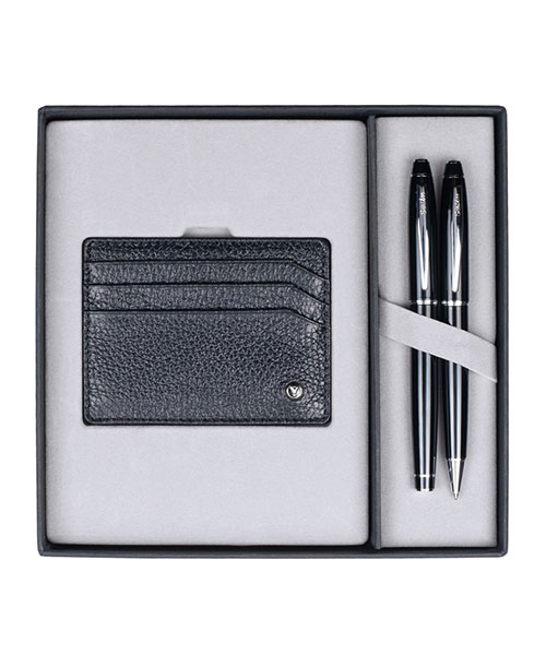 Scrikss Dr 208 35 Dolma Kalem - Tükenmez Kalem Siyah & Hakiki Deri Comfort Kredi Kartlık Siyah
