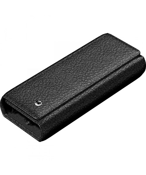 Scrikss Dr 2108-1 Hakiki Deri Toscana İkili Kalemlik Siyah