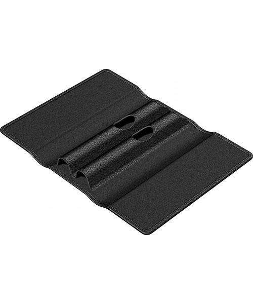 Scrikss Dr 2108-1 Hakiki Deri Toscana İkili Kalemlik Siyah