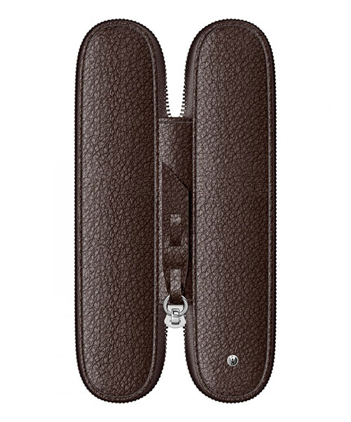 Scrikss Dr 2109-2 Hakiki Deri Toscana Tekli Kalemlik Kahve