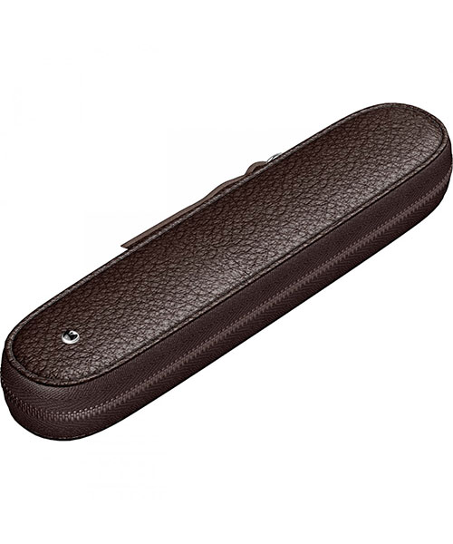 Scrikss Dr 2109-2 Hakiki Deri Toscana Tekli Kalemlik Kahve