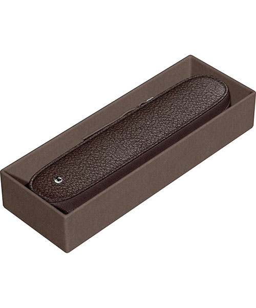 Scrikss Dr 2109-2 Hakiki Deri Toscana Tekli Kalemlik Kahve