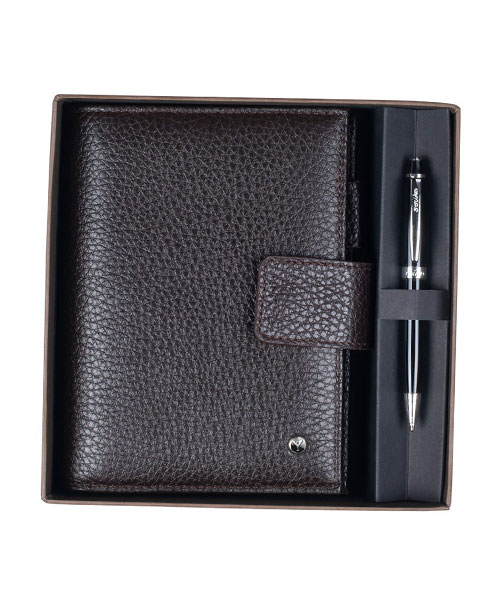 Scrikss Dr 2202-2 Toscana Kahve Cep Ajandası Kutulu