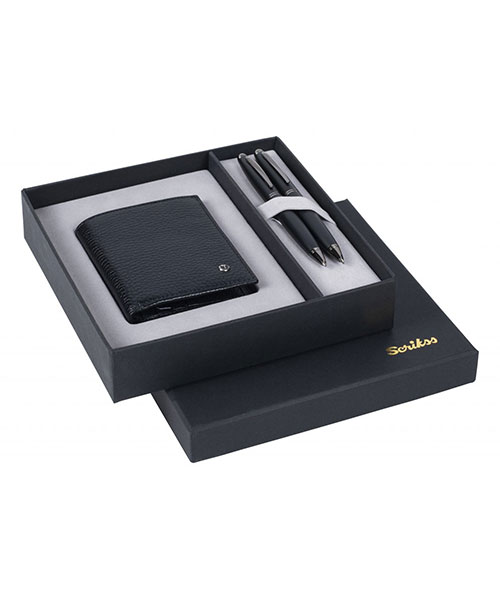 Scrikss Dr 234 88 Mat Siyah Tükenmez Kalem - Versatil & Comfort Cüzdan Siyah