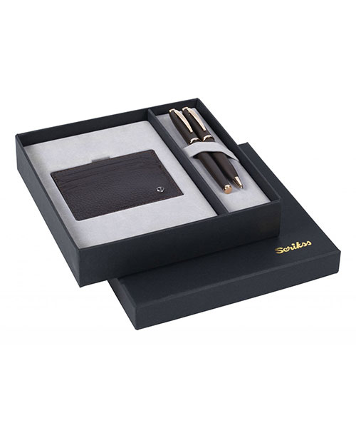 Scrikss Dr 245 39 Dolma Kalem - Tükenmez Kalem Rose Gold & Comfort Kredi Kartlık Kahve