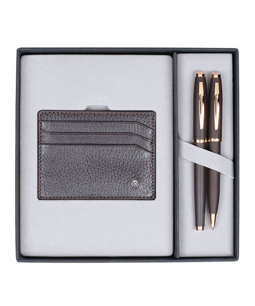 Scrikss Dr 245 39 Dolma Kalem - Tükenmez Kalem Rose Gold & Comfort Kredi Kartlık Kahve