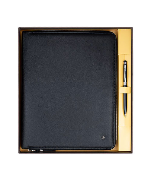 Scrikss Dr 8113-1 Portföy - Tablet Kılıfı Siyah & Touch Pen Tükenmez Kalem