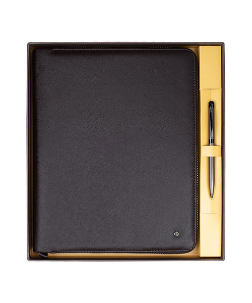 Scrikss Dr 8113-2 Portföy - Tablet Kılıfı Kahve & Touch Pen Tükenmez Kalem