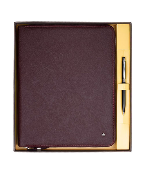 Scrikss Dr 8113-3 Portföy - Tablet Kılıfı Bordo & Touch Pen Tükenmez Kalem