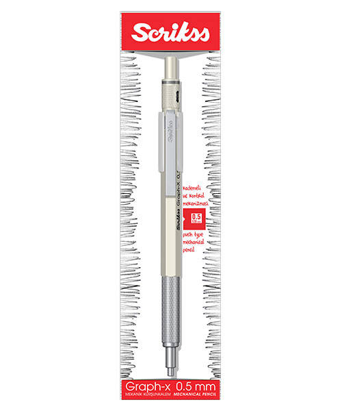 Scrikss Graph-X Versatil 0.5 Mm Mat Beyaz