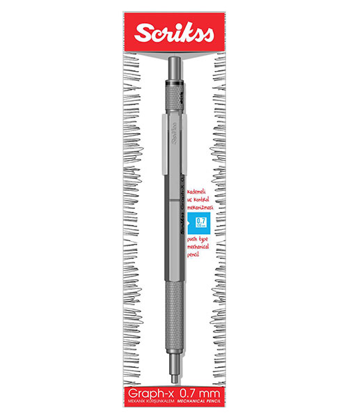 Scrikss Graph-X Versatil 0.7 Mm Kurşun Gri