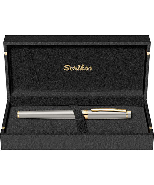 Scrikss Honour 38 Dolma Kalem Saten Altın B Uç