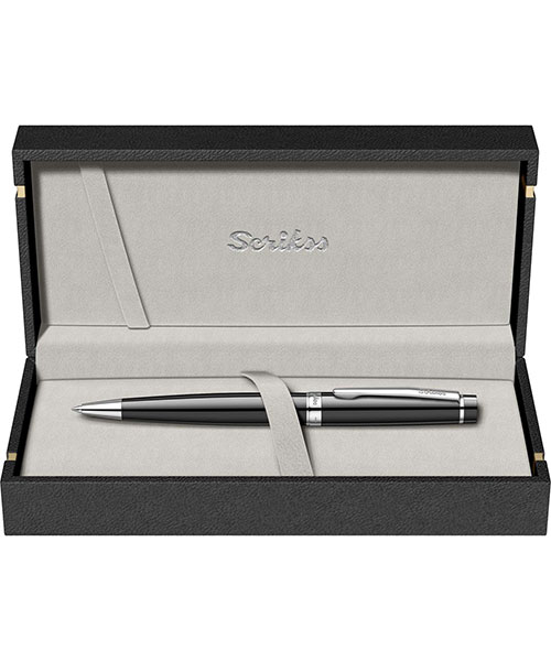 Scrikss Honour 38 Tükenmez Kalem Siyah Krom