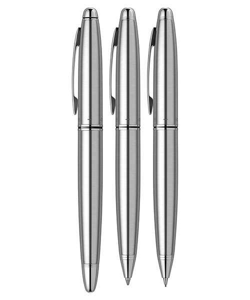 Scrikss Knight 88  Dolma Kalem - Tükenmez Kalem - Versatil Üçlü Set Krom