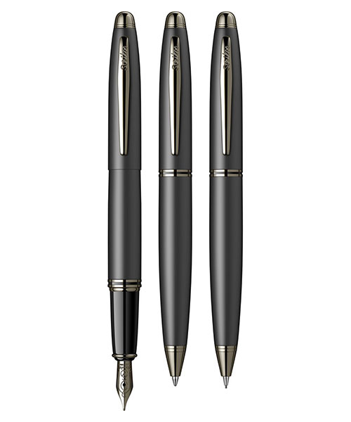 Scrikss Knight 88  Dolma Kalem - Tükenmez Kalem - Versatil Üçlü Set Mat Siyah