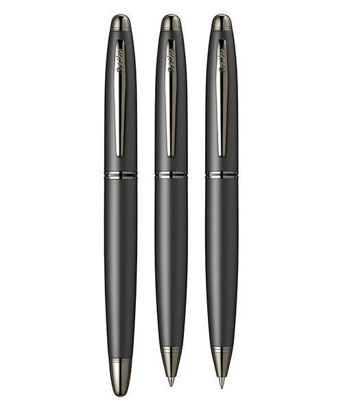 Scrikss Knight 88  Dolma Kalem - Tükenmez Kalem - Versatil Üçlü Set Mat Siyah