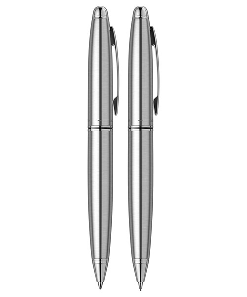 Scrikss Knight 88 Tükenmez Kalem - Versatil İkili Set Krom