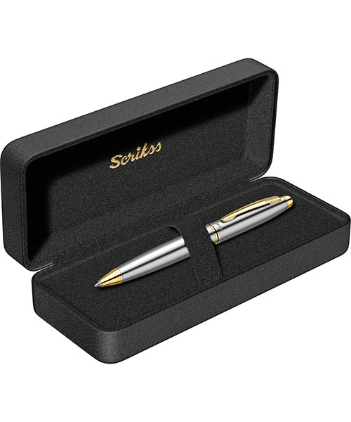 Scrikss Knight 88 Tükenmez Kalem Gold Krom