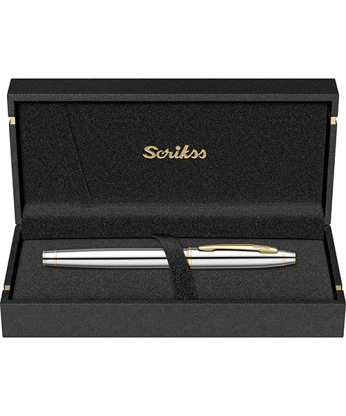 Scrikss Noble 35 Dolma Kalem Gold Krom F Uç