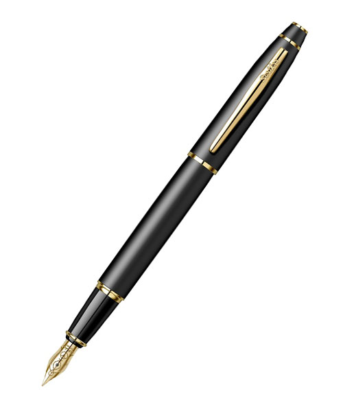 Scrikss Noble 35 Dolma Kalem Mat Siyah Altın F Uç