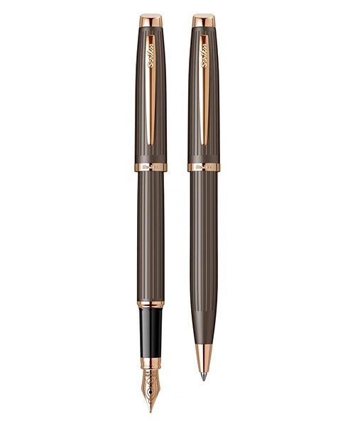Scrikss Oscar 39 Dolma Kalem - Tükenmez Kalem İkili Set Rose Gold