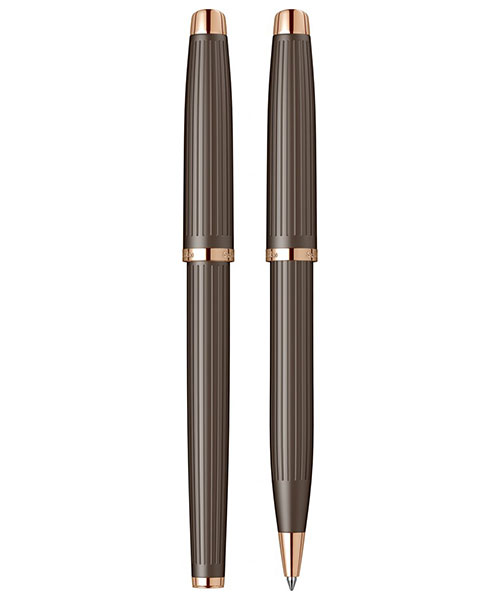Scrikss Oscar 39 Dolma Kalem - Tükenmez Kalem İkili Set Rose Gold