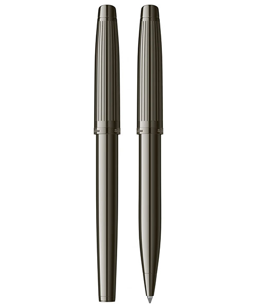 Scrikss Oscar 39 Dolma Kalem - Tükenmez Kalem  İkili Set Titanyum